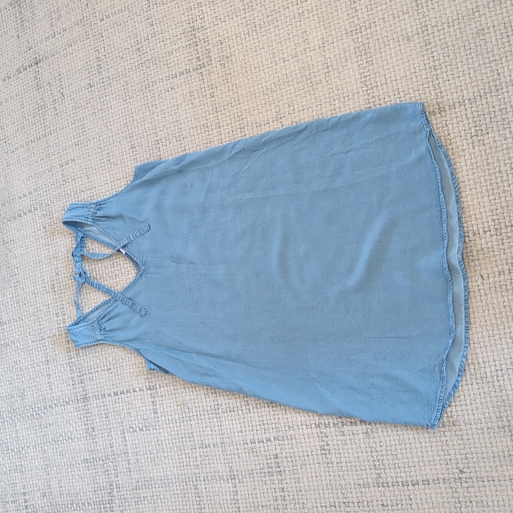 Sleeveless Gap Denim Dress with back tie - Picture 2 of 5